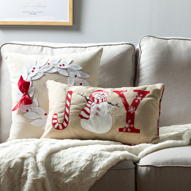 Alister Joy Snowman Rectangular Pillow Cover