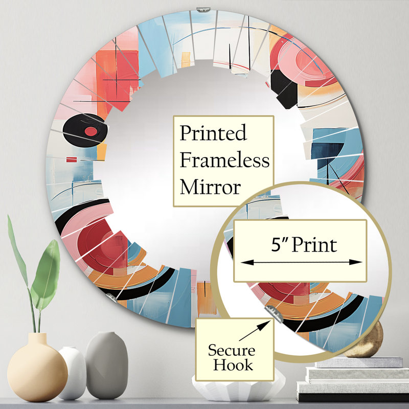 Miroir mural Hamnet, 24 po x 24 po