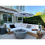 Panico 117'' Wide L-Shaped Patio Sectional with Sunbrella® Cushions
