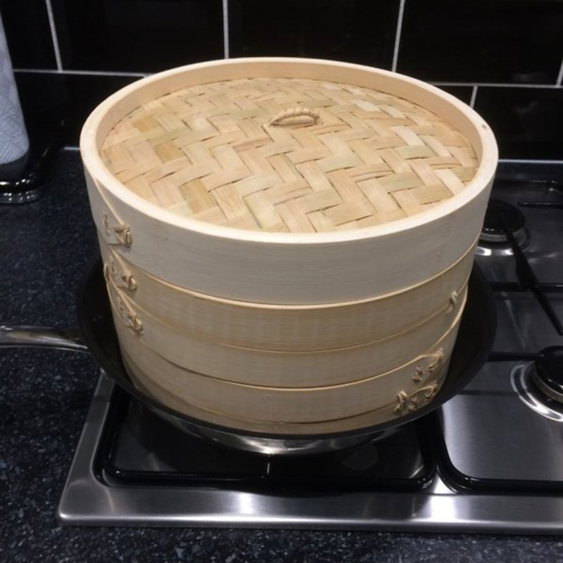 Belfry Kitchen Rea Bamboo Steamer Basket with 25.5cm Diameter