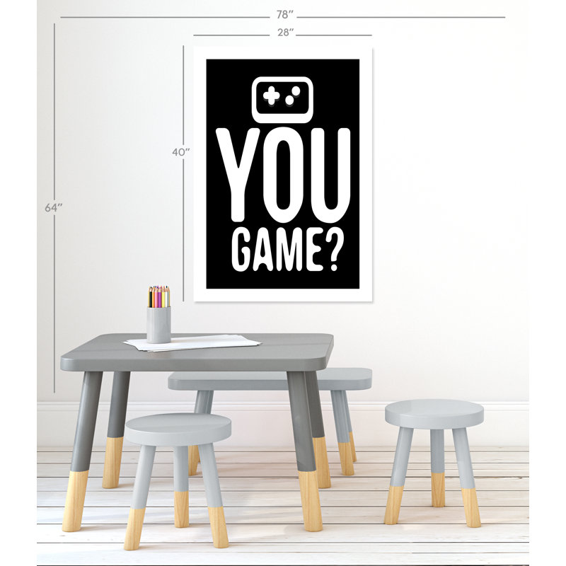 «You Game inversée», art encadré, H 40 po x l 28 po x P 1 po, Papier
