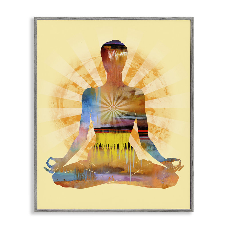 Mindful Meditation Pose, estampe numérique par Tim Parker, Estampe numérique Farmhouse, H 20 po x l 16 po