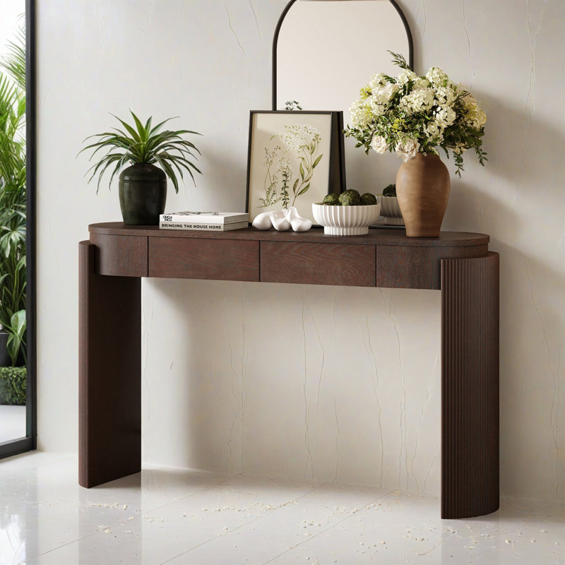 Table d'appoint 55,12 "pour le couloir, Espresso
