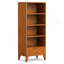 Bibliothèque avec rangement - brun teck-1403109540