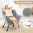 Winston Porter Large Lazy Chair With Cozy Head Pillow Stylish Tufted Back & Seat Armrests-1015627385