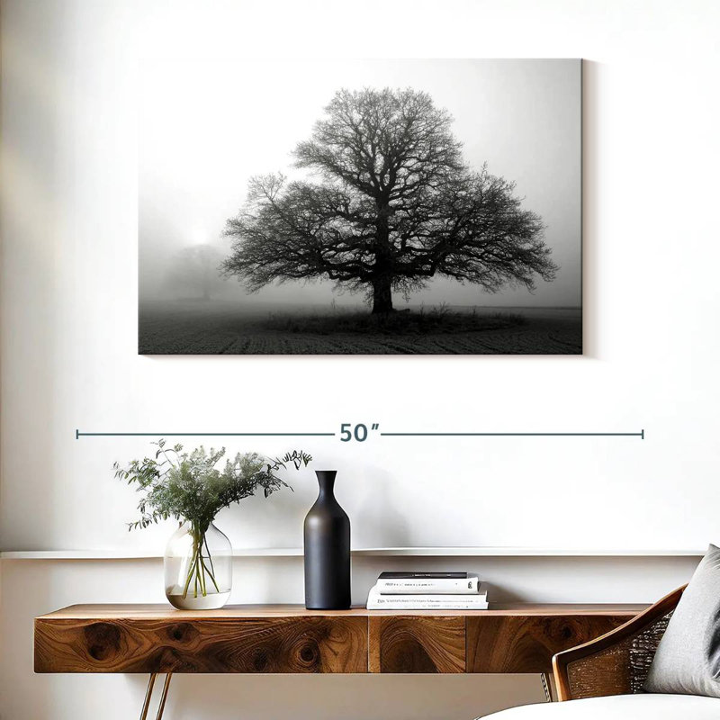 Harnek Tree In Mist, 26" H x 39" W