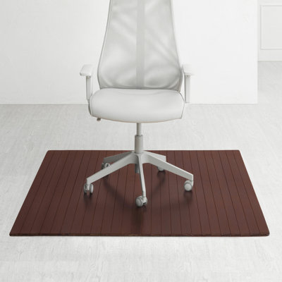 Standard 5mm Thick Bamboo Chair Mat – Non-Slip, Rectangular, Ideal for Hard Flooring
