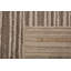 Hand Knotted Striped Area Rug in Beige