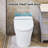 Upmarket Toilet With Self-Cleaning Wand, Dual Flush 1/1.28 , Foot Sensor Flush, White Night , Knob Control, Cold Water Wash, Strong Soft Close, Immaculate Compact, Pristine