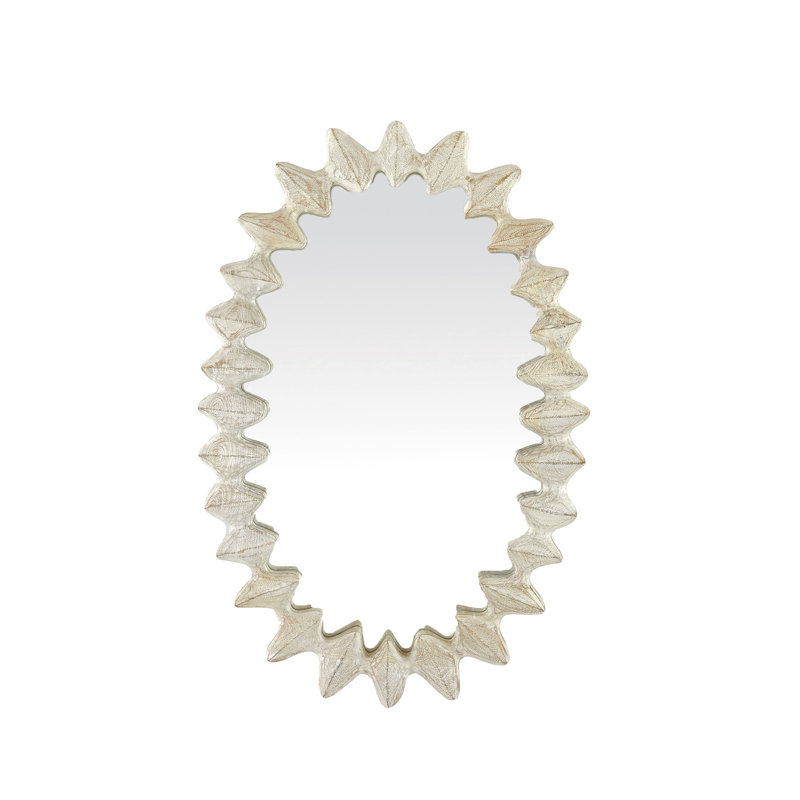 Cicada Oval Solid Wood Mirror