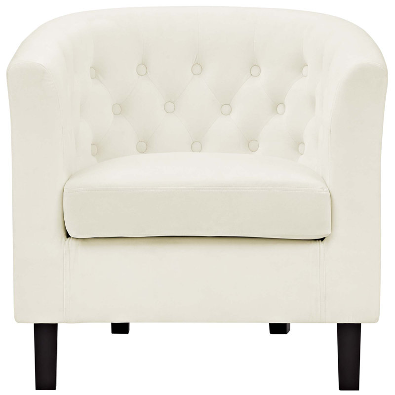 Modway Prospect Upholstered Armchair, Ivory