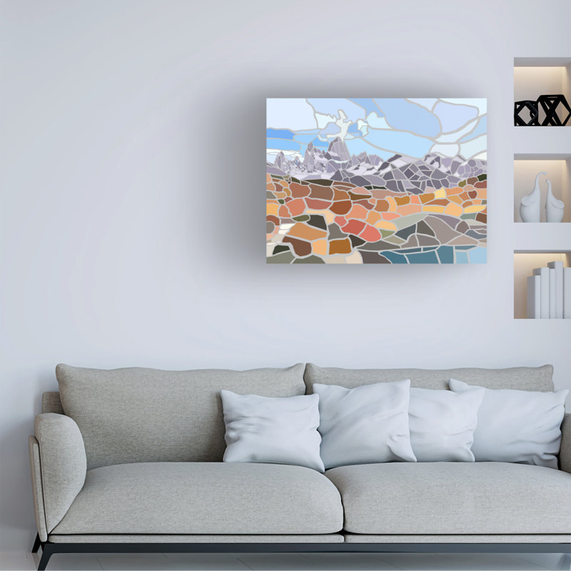 Œuvre sur toile, Jonathan Mandell, H 35 po x l 47 po