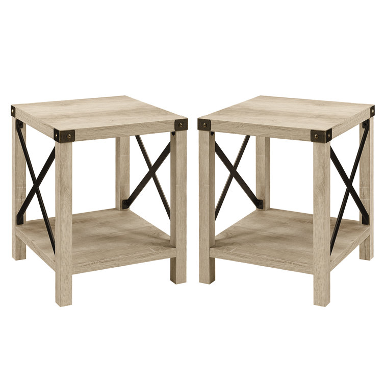 Kaydience End Table with Open Storage Shelf