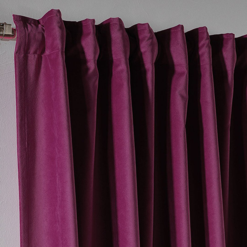 Soft Touch Velvet Kitchen Valance, 51 Fushia, 60 W x 60 D cm