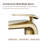 Modern Waterfall Single Hole Bathroom Sink Faucet with Wide Blade Spout, Brushed Gold-63414223