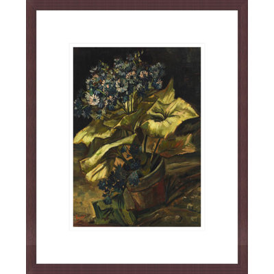 «Cineraria Asters in a Pot» par Vincent van Gogh, impression giclée encadrée