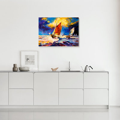 Art de bateau - peinture sur toile tendue