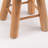 Modern Round Counter Height Barstool, 24 Inch Counter Height, Soft Padded Upholstered Backless Seat with Ethnic Pattern, Farmhouse Style, Kitchen Island/Breakfast/Pub, Mid-Century Natural Wooden Base, Multicolor-928378562-928378564