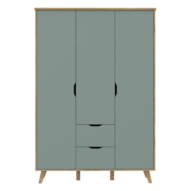 Vankka Manufactured Wood Wardrobe, Sage green