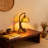 15.3''h Tiffany Style Table Lamp Resin Base And Stained Glass Table Lamp With Bulb