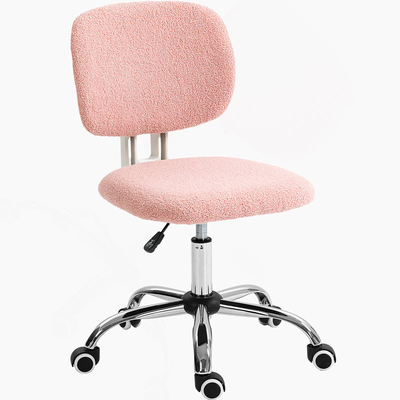 Chaise de bureau avec revêtement en lin, pivotant, hauteur réglable, roulettes