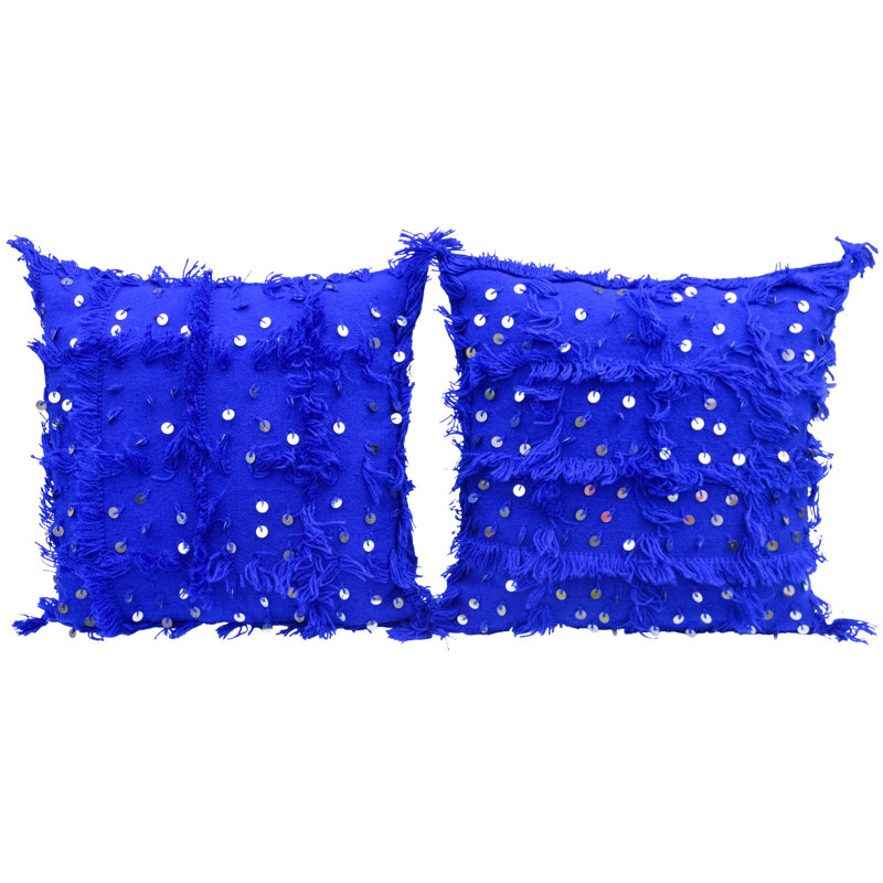 Geometric Wool, Silk Throw Pillow