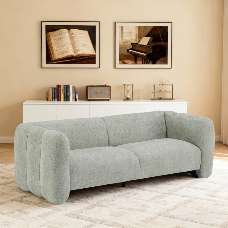 Canapé en tissu de 83 po, Vert clair