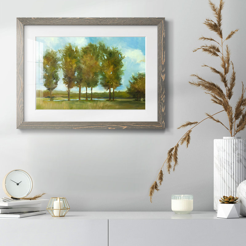 «Tall Trees», impression sur papier, H 26 po x l 38 po x P 1,5 po, Gris