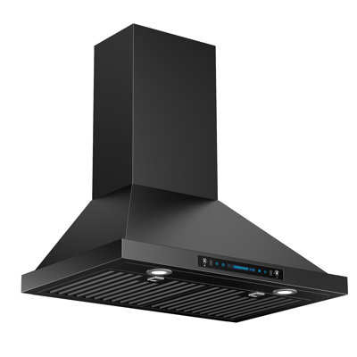 600 CFM Convertible Wall Mount Range Hood In Stainless Steel With Adjustable LED, Gesture Control