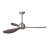 52" Ceiling Fan with Lights ,Remote Control, 3 PCS Solid Wood Quiet DC Motor  Ceiling Fans 6 Speed Levels,Reversible Ceiling Fan, for Patio Living Room, Bedroom--(Stain nickel )-34432453-34432455