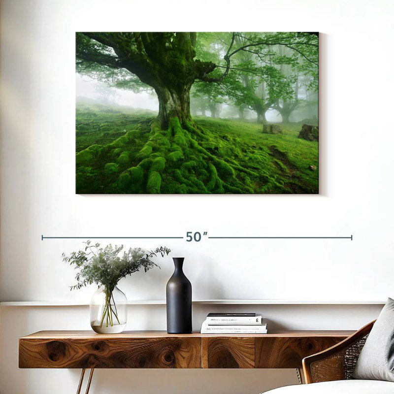 Harnek Mossy Tree, 26" H x 39" W