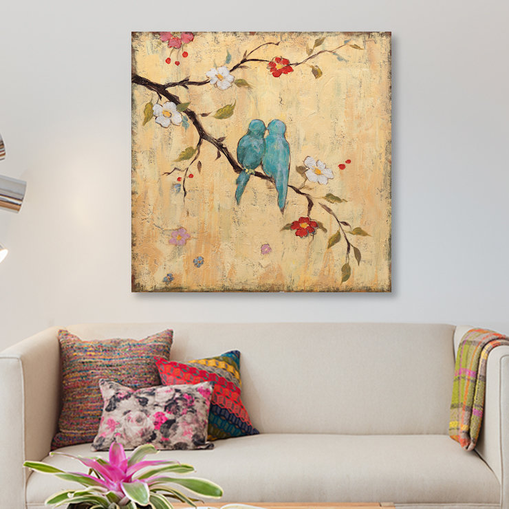 Katy Frances - Print on Canvas, 93.98 cm H x 93.98 cm W, Black Floater Framed