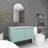 Zhia 35.8 " W Free Standing Wall Mounted 1 Single Vanity Bathroom Vanity With Resin Top