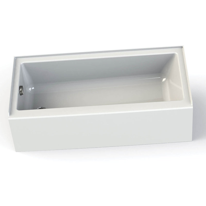 Rubix Access 59.88'' x 30.13'' Alcove / Tile In Soaking Acrylic Bathtub, Left