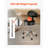 Backed Adjustable Height Active Stool