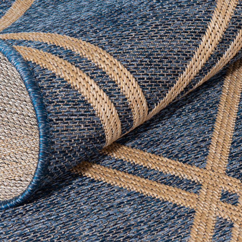 Geometric Indoor / Outdoor Rug, Rectangle 5'3" x 7'7"