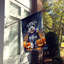 Drapeau de chiot Halloween House-113107327