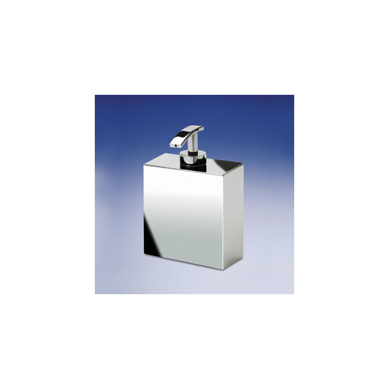 Distributeur de savon en forme de boîte à accessoires, Chrome