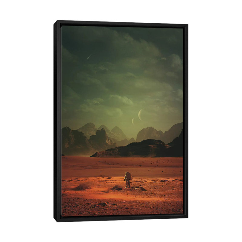 In Order To Understand The World by Rob Hakemo - Print on Canvas, 66.04 cm H x 45.72 cm W, Black Framed