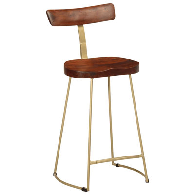 Brahn Counter Stool with Metal Frame