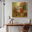 'Wine & Music' By Ronald West Gold Metal Wall Art, 12" x 12"-324307421