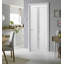 Porte blanche standard en verre givré Quadro avec trousse de quincaillerie d'installation-50039348