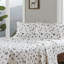 Grand drap 4 pièces avec arbres et camions colorés, 100% flanelle de coton, lavable à la machine, ajusté, plat et taies d'oreiller, motif multicolore brossé des deux côtés, drap-housse élastique-120649294