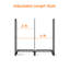 Support à bois de chauffage, supports de rangement robustes en bois de chauffage de 4 pi pour l'intérieur et l'extérieur, supports à bûches en métal pour le bois de chauffage, noir