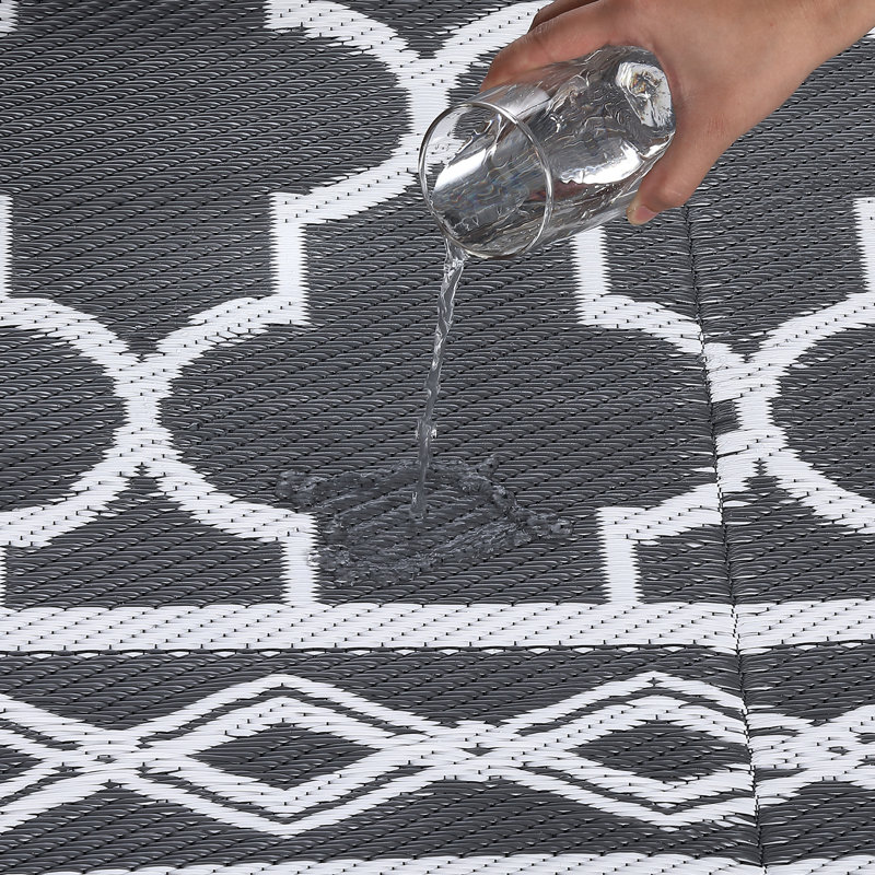 Mobilier d'extérieur imperméable pour dégagement de patio, Gris, L 120 po x L 96 po