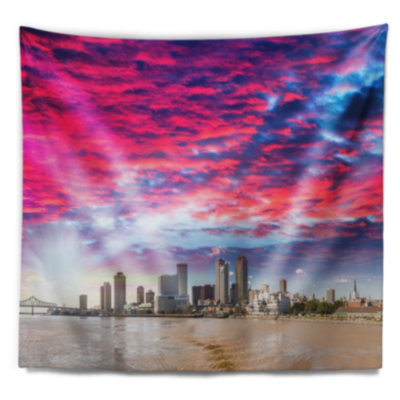 Tapisserie gratte-ciel et gratte-ciel Cityscape New Orleans