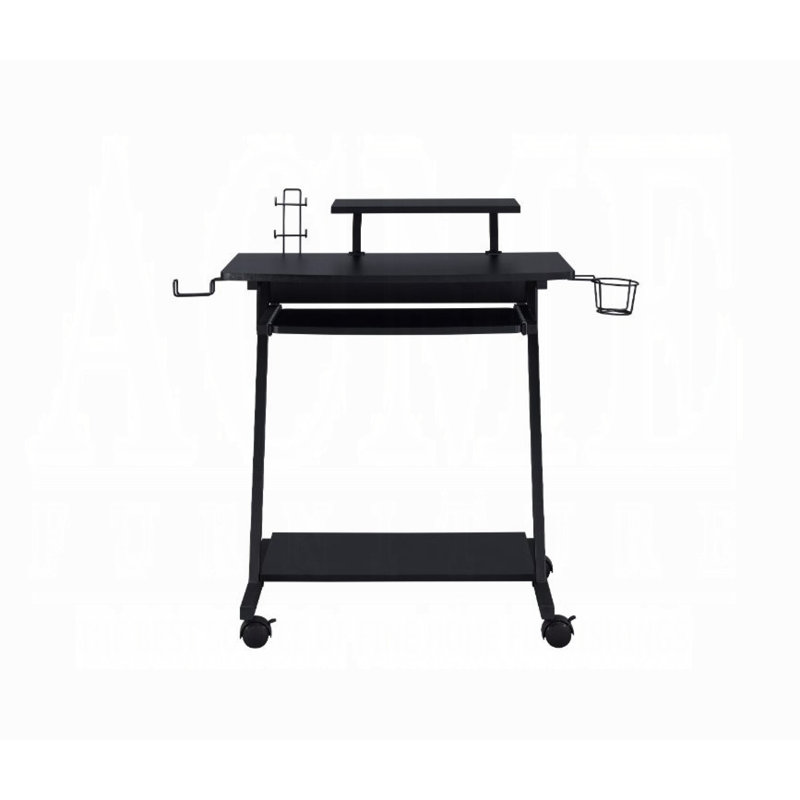 Ordrees Rectangular Gaming Desk in Black