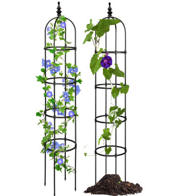 Sinobi 9.8'' W Plastic Obelisk Trellis