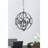 4 - Light Metal Chandelier, Hanging Light Fixture with Adjustable Chain for Kitchen Dining Room Foyer Entryway, Bulb Not Included
