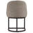 Borgos Linen Upholstered Barrelback Metal Base Dining Chair-2109288368-2100312530